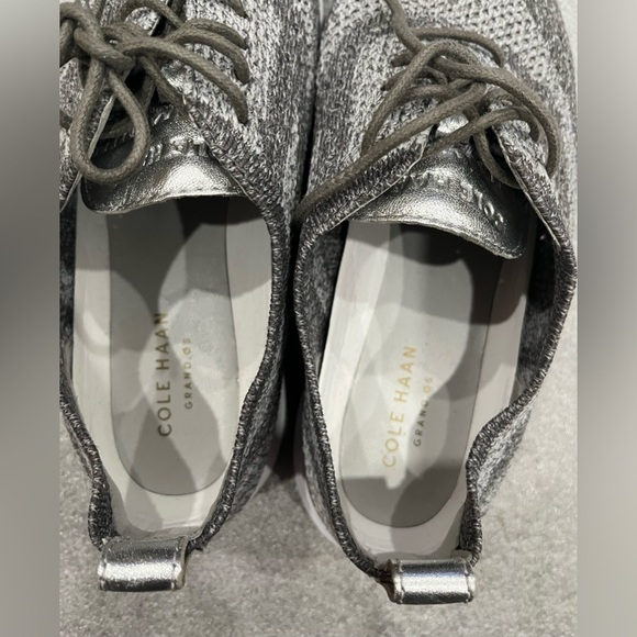 [6.5B]Cole Haan Charcoal Knit Oxford Shoes - Picture 2 of 7
